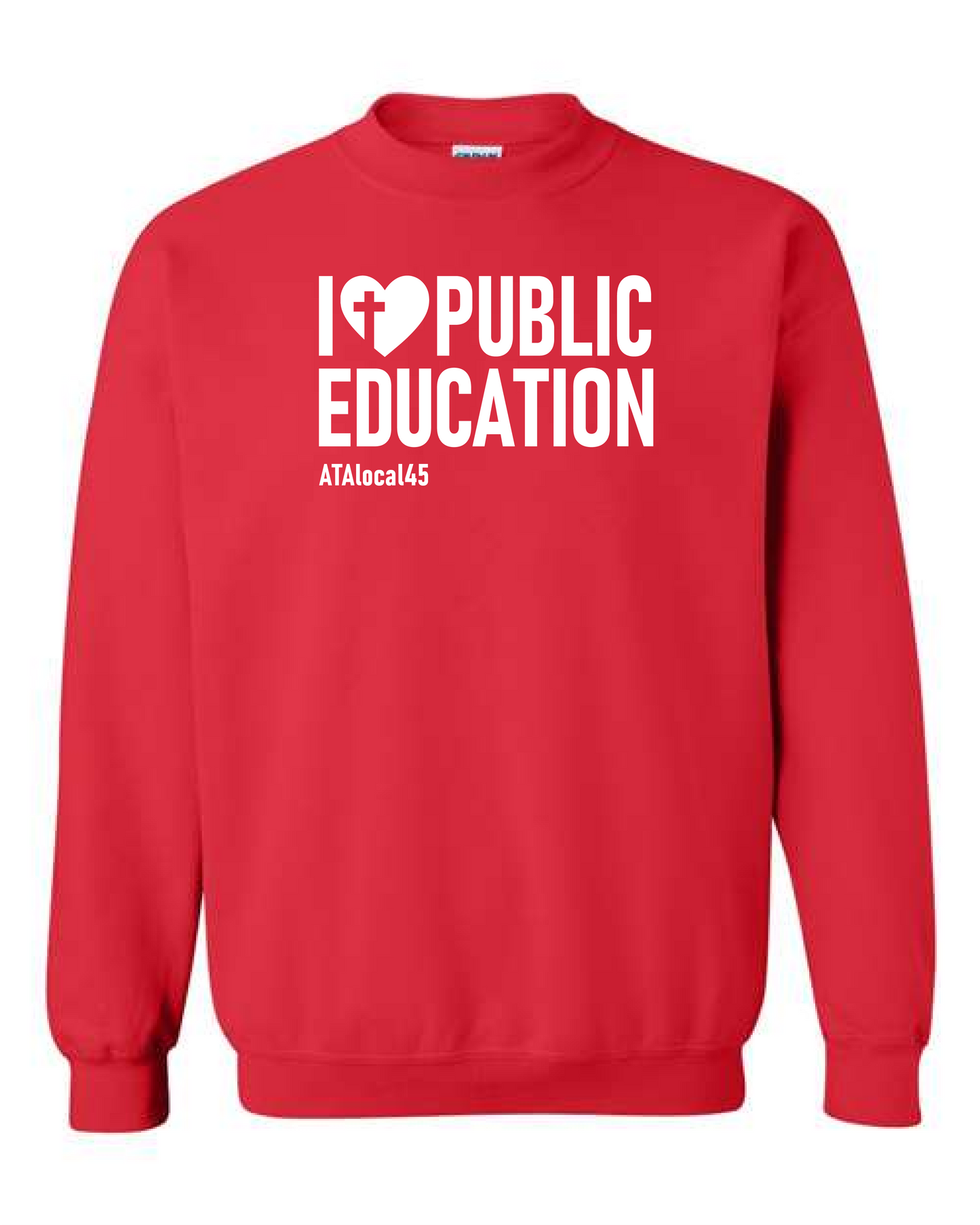 Red for ED Local 45 Crewneck Sweater