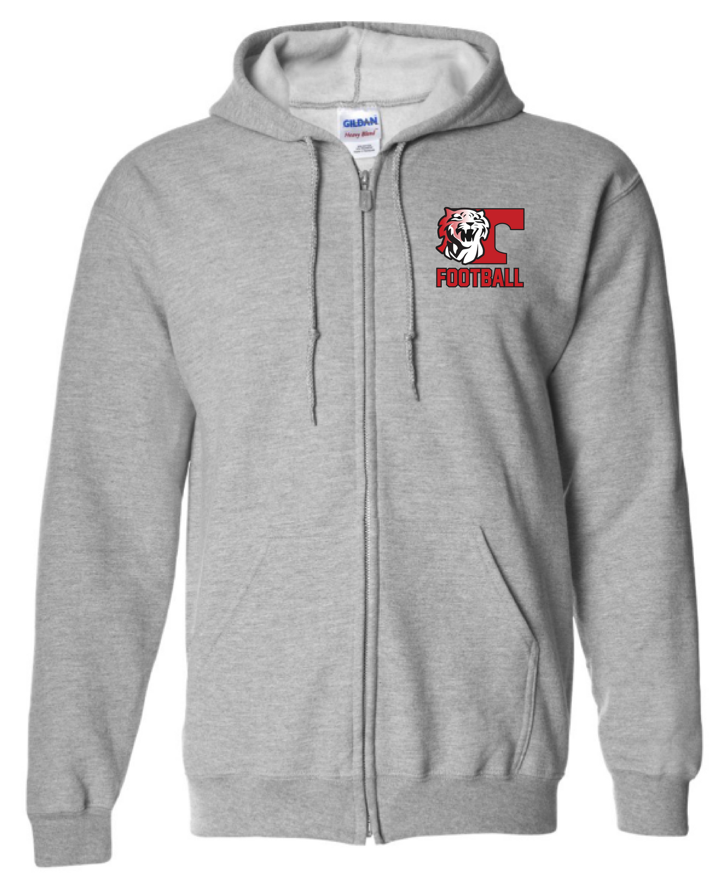 LCHS Custom Name Tigers Zip Hoodie (2 Colors)