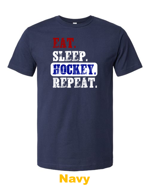 Eat Sleep Hockey Repeat (2 Colors)