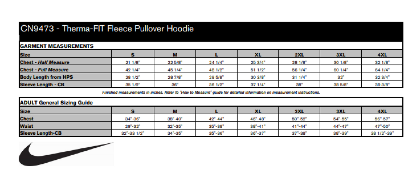 CDMFA NIKE Therma-FIT FLEECE PULLOVER HOODIE