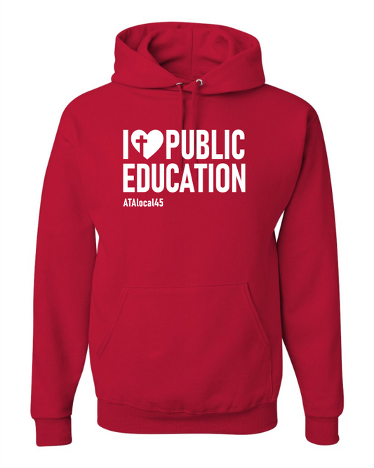 Red for ED Local 45 Hoodie with Custom Name