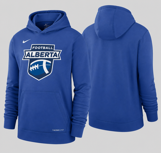 Football Alberta NIKE Therma-FIT FLEECE PULLOVER HOODIE Includes Name on Sleeve