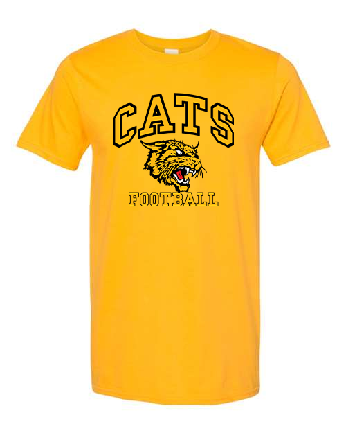 Cats T-Shirt - Cats Football Logo