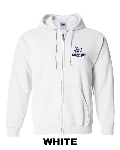 Griffiths Hooded Zip Sweatshirt (3 Colors only available in Adult sizes)