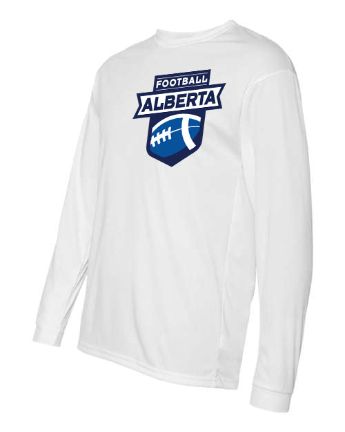 Football Alberta Performance Long Sleeve T Shirt White ASG