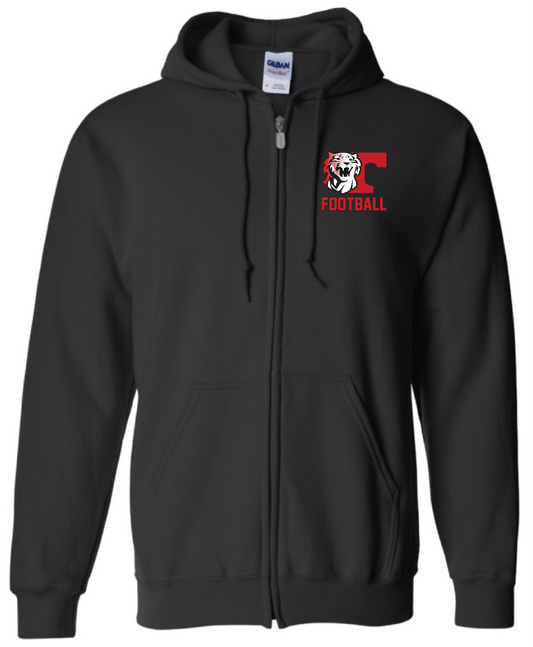 LCHS Custom Name Tigers Zip Hoodie (2 Colors)