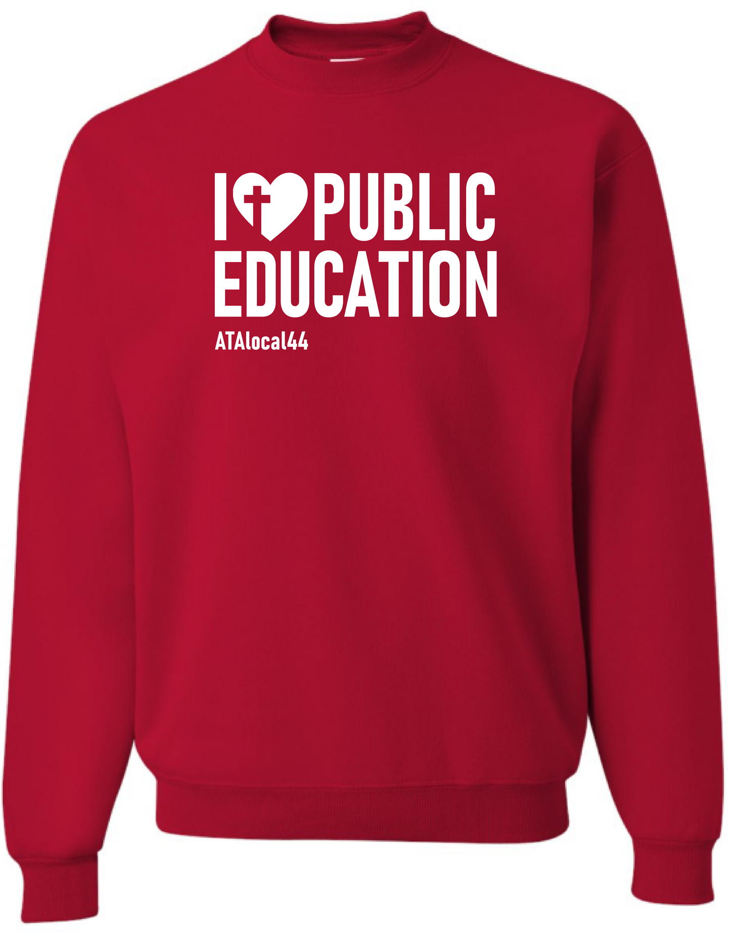 Red for ED Local 44 Crewneck Sweater