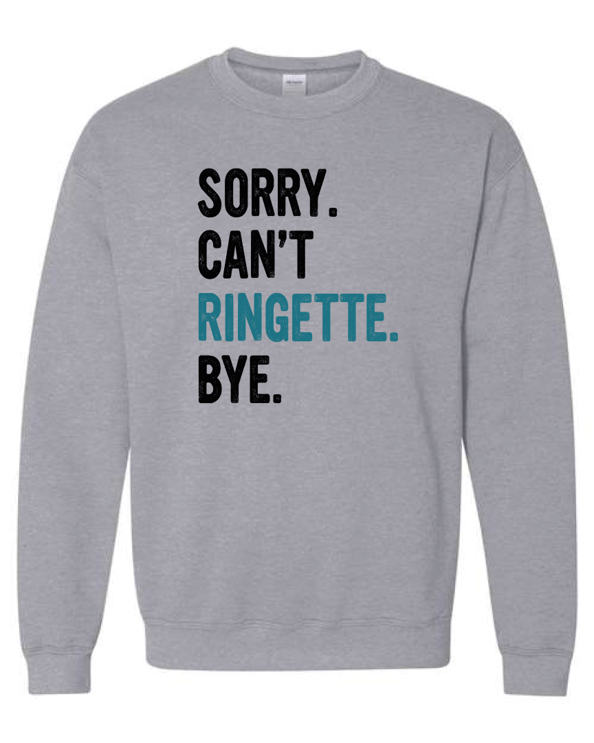 Wild Thing 2025 Sorry Can't Ringette Crewneck (2 Colors)